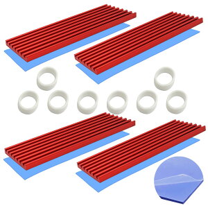 yzSSD m.2 q[gVN, CTRICALVER 4 Pack q[gVN, 70x22x3mm m[g^q[gVN, Q[pWG[^[̊Op, M.2 2280 SSDp ()