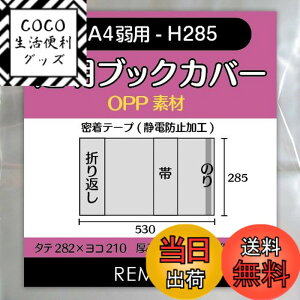 �y���������zREMITA �����u�b�N�J�o�[ A4��p-H285�iA4��菬���߂̎G�����j 20�� OPP�f�� BC20A4H285
