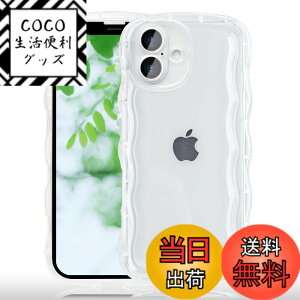 �y���������zJOOBOY �X�}�z�P�[�X �Ή� iPhone 16 Plus �P�[�X �N���A ���� ���� ������� �ϏՌ� �\�t�g tpu �E�F�[�u �g��G�b�W �X�g���b�v�� �y�� ���^ �Ή� �����ӂ���16 �v���X �g�уJ�o�[ (16