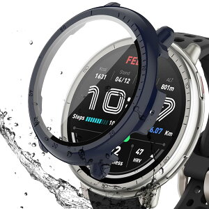 �y���������zBOOLINN For Amazfit Active 2 �P�[�X 3D ���p�G�b�W �����^ PC+�K���X�f�� ��̌^ amazfit active 2 �J�o�[ �Ή� �����ߗ� �L�Y�h�~ �w��h�~ �ȒP�Ɏ��t���E�� �S�ʕی� �A�}�Y�t�B�b�g�A�N