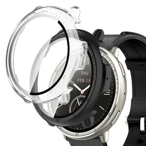 �y���������z�y2���Z�b�zFor Amazfit Active 2 �P�[�X 44mm �K���X�t�B����+PC�t���[�� ��̌^ �ی�t�B���� Greerass �S�ʕی�P�[�X �����ߗ� �S�ʕی� �ϏՌ� �w��h�~ �������� �h���h�o �����ȒP 