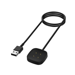 yzPopolier y1M 1{z[dP[u Ή tBbgrbg Fitbit Sense, Sense 2 / Versa 3, Versa 4 [d - USB C[d `[WOP[u - X}[gEHb`ANZT