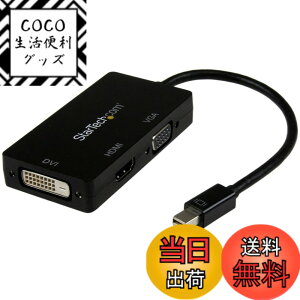 �y���������zStarTech.com Mini DisplayPort��p�g���x��A/V�A�_�v�^ Mini DP - VGA/ DVI/ HDMI 1920x1200/ 1080p �u���b�N MDP2VGDVHD