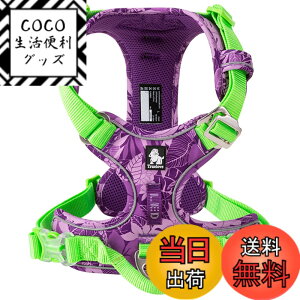�y���������zcocomall TRUE LOVE���̔��X 2020�V�^ ���p�n�[�l�X ���p���� �h�b�O �y�b�g�p�i �n�[�l�X 3M���ˍޗ� �P�� �i�C������ ���^���A���^���A��^���Ɍ��� �ʋC�� ���߉\ (L, purple&green)