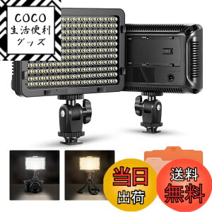 �y���������zNeewer �r�f�I���C�g �B�e���C�g �J�����p�r�f�I���C�g 176��LED�� �����\ �����P�x 5600K 1/4�X���b�h �f�W�^����჌�t�J�����ɑΉ��i�o�b�e���[�Ȃ��j