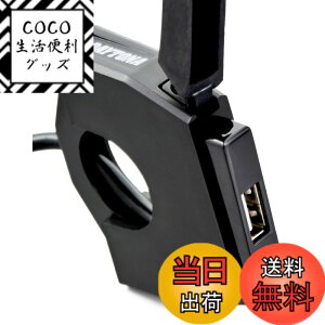 �y���������z�f�C�g�i(Daytona) �o�C�N�p USB�d�� USB-A 12W iPhone/Android�Ή� �u���[�L�X�C�b�`�ڑ� ���C���L�[�A�� ��t��13.5mm �X�����_�[USB 1�|�[�g 98437