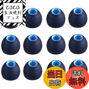 �y���������zA-Focus �C���[�s�[�X JBLT110BT,ARKARTECHT6,SONYMDR/XBA �����a�_�C��3.8mm�|4.0mm�C���z���ɑΉ� �n�C�u���b�h�C���[�s�[�X �V���R���� �������� �ϋv�� 12��6�y�A Black�]Blue L�T�C�Y
