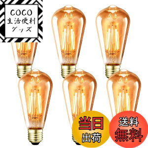 �y���������zLVWIT �G�W�\���d�� E26���� LED�d�� 60W�` �G�W�\�������v �G�W�\���o���u ST64 6W �d���F ���F ���ߐF 720LM �t�B�������g �d�� �ȃG�l ���g�� �y���_���g �V�[�����O �X�^���h ������