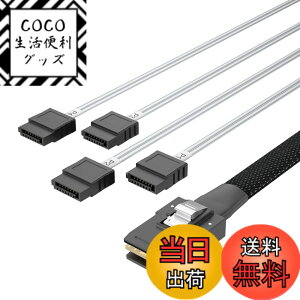�y���������z10Gtek ���� Mini SAS 36Pin(SFF-8087) �I�X to 4x SATA 7Pin ���X �@���A�E�g �P�[�u��, 1���[�g��