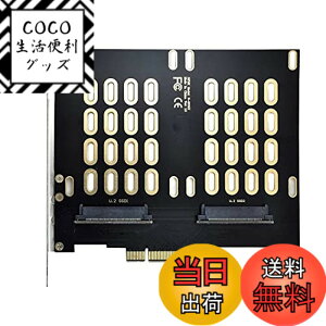 �y���������zNFHK �f���A�� 2X U.2 SFF-8639 SSD - PCIE Express 3.0 Gen3 X8 X16 RAID �J�[�h VROC Raid0 �n�C�p�[�A�_�v�^�[