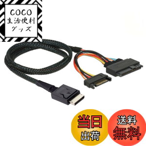 �y���������zchenyang PCIe 4.0 SFF-8611 to SFF-8639 �P�[�u�� SATA�d���t�� U.2 SFF-8639 NVME SSD �}�U�[�{�[�h �����g�� 1.64�t�B�[�g/0.5M