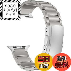 �y���������zMaKTech �`�^���o���h�A�����x���g�g�[�^�X�o�b�N���t���AApple Watch 11/10/9/8/7,Ultra 3/2/1,SE 3/2/1 [2025]�ɑΉ� (46mm/45mm/44mm/49mm,�V���o�[)