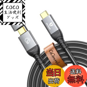 �y���������zGiGimundo USB 3.2 Gen 2x2 �P�[�u�� 2-in-1 USB-A/C to USB-C�y20gbpS�����f�[�^�]�� 4K 100W�}���[�d 4K@60Hz�f���o�� PD�Ή� �zThunderbolt 3/MacBook/iPad Pro/Switch��Type-C�@��Ή�(2m)