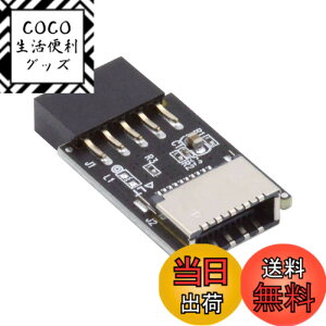 �y���������zCablecc USB 3.1 �t�����g�p�l���\�P�b�g Key-A Type-E to USB 2.0 9�s�� 10�s�� ���C���{�[�h�w�b�_�[ �I�X�����A�_�v�^�[
