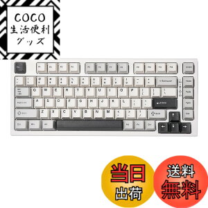 �y���������zYUNZII YZ75 75% �z�b�g�X���b�v�Ή����C�����X�Q�[�~���O�L�[�{�[�h RGB�o�b�N���C�g BT5.0/2.4G/USB-C�ADye Sub PBT�L�[�L���b�v Linux/Win/Mac�p �Z�K�F�؎擾�iGateron G Pro �Ԏ�,�z���C�g)