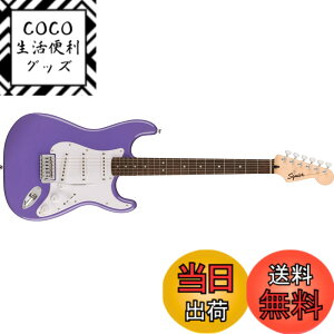 �y���������zSquier by Fender �X�N���C���[ �G���L�M�^�[ Squier Sonic Stratocaster, Laurel Fingerboard, White Pickguard, Ultraviolet �\�t�g�P�[�X�t��