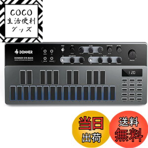 �y���������zDonner �V���Z�T�C�U�[ Essential B1 �A�i���O �x�[�X �V�[�P���T�[ 128�p�^�[�� LED�X�N���[�� MIDI IN/OUT�[�q���� �o�b�N���C�g USB�� ���y���� ���{��������t
