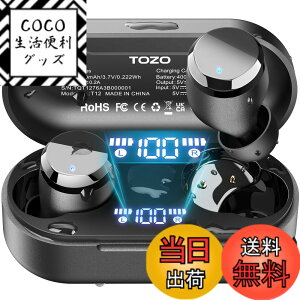 �y���������zTOZO Tones Dots�iT12�j ���C�����X�C���z�� �ɏ�̉��̌� ���͂��@�ׂȉ� LED�f�B�X�v���C�d�r�c�ʕ\�� �h�����\ ENC�m�C�Y�L�����Z�����O �J�X�^��EQ ��p�A�v���Ή� �^�b�`���� 