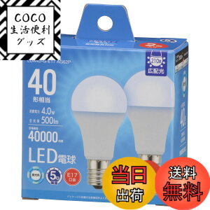 �y���������z�I�[���d�@ LED�d�����` E17 40�`����/40W���� �����F �����Ή� �f�M�ގ{�H���Ή� �~�j�N���v�g���` 5�N 2�� LDA4D-G-E17 AG62P 06-5544 OHM