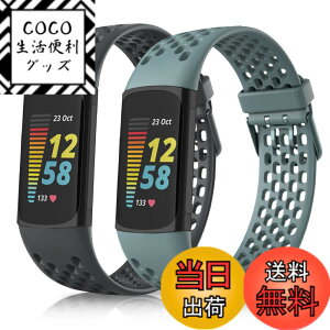 �y���������z[HeeNia] �o���h Fitbit Charge 6 / Fitbit Charge 5 �Ή� �V���R�� �X�g���b�v ���[�v �X�|�[�c�o���h ���v�x���g �h���� �y�� �K�[�~�� Fitbit Charge 6 / Fitbit Charge 5 (�u���b�N+�u���[)