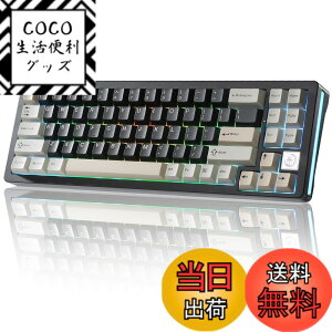 �y���������zYUNZII AL71 68% �Q�[�~���O�L�[�{�[�h �t���A���~CNC �z�b�g�X���b�v�Ή� ���� �K�X�P�b�g ���J�j�J���L�[�{�[�h NKRO 2.4GHz���C�����XBT5.0/USB-C �L�� RGB�o�b�N���C�g Win/Mac�p �����蕨