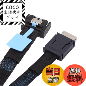 �y���������zNFHK PCI-E 5.0 Mini Cool Edge IO MCIO PCI-E 4i 38�s�� �I�X - SFF-8611 Oculink 4X �G�N�X�e���_�[�P�[�u�� 50cm