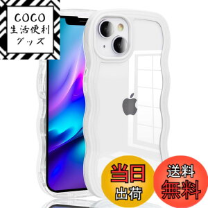 �y���������zJOOBOY iPhone 15 Plus �p �P�[�X �N���A ���� TPU �؍� ���� �E�F�[�u �\�t�g ����~�� ���^ �y�� �ϏՌ� ������� �X�}�z�P�[�X �X�g���b�v�z�[���t�� �A�C�t�H��15�v���X �p �J�o�[ 