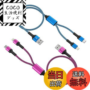 �y���������z2in1 �[�d�P�[�u�� ���C�g�j���O&�^�C�vC �u2�{�g/1.2M�v 2.4A&3A�}���[�d Type-C USB�P�[�u�� Haoano 2�C��1 �[�d�R�[�h �}���`�P�[�u�� 2�䓯�����d�\ iPhone 17/16/15/14/13/12/SE/iPad Air/Mini/Gal