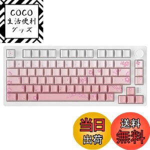 �y���������zDAREU EK75PRO ���J�j�J���L�[�{�[�h ���� ��/�s���N �e���L�[���X 75% �Q�[�~���O�L�[�{�[�h 2.4G���C�����X/Bluetooth/�L��USB�ڑ��\ �K�X�P�b�g�}�E���g 81�L�[ �p��z�� ���� RGB 