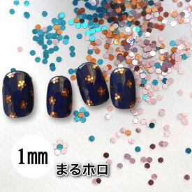 ネイルホログラム 1mm【1g】カラー 丸ホログラム 1ミリ 高品質ホログラム ラウンド形 3色カラバリ フラワー heart 水玉 ドットネイルネイル グリッター ネイル バレンタイン スパンコール 北欧 モダンネイル レジン封入 ネイリスト セルフ シンプルネイル モノトーン SABOE