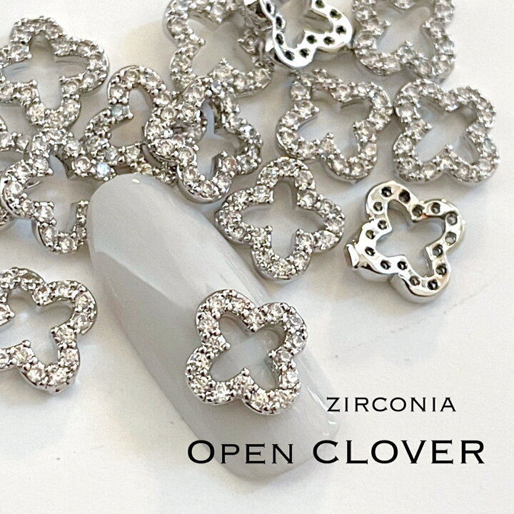 楽天市場】ネイルパーツ 【1個】ジルコニアストーン 穴あき くり抜き  