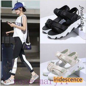 【2023新作】レディース 厚底 サンダル スニーカー 可愛い 美脚 身長アップ 履きやすい 疲れにくい 痛くない 軽量 軽い スポーツサンダル 春夏