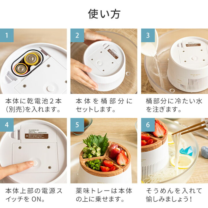 楽天市場 流しそうめん機 電動 グリーンハウス Gh Somenbt 流しそうめん器 大人数 家庭用 家電 便利 素麺 そう麺 おしゃれ かわいい 流電池式 コードレス ファミリー 木目調 子供 パーティ トレー付き ホワイト ウッド ｃｏｃｏａ インテリア雑貨