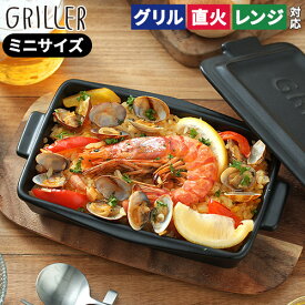 電子レンジ 用 グリルパン レンジグリルパン 【レシピ付 送料無料】 フタ付き グリルプレート 耐熱 ミニサイズ 蓋付き おしゃれ グリラー イブキクラフト 蒸し料理 レンジ ダッチオーブン 耐熱皿 グラタン皿 オーブン料理 直火 魚焼きグリル 陶器 プレート GRILLER