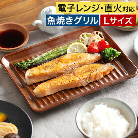 グリルパン イブキクラフト 【送料無料】 グリルプレート L 陶器 お皿 ブラウン ブラック 食器 日本製 国産 耐熱皿 波型プレート 便利 オーブン調理 ヘルシー料理 魚焼きグリル 薄型 トレー トレイ 和 洋 シンプル おしゃれ かわいい 一人暮らし ギフト