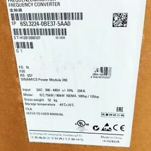 ViKiōSIEMENS V[X Co[^ 6SL3224-0BE37-5AA0 PM240 480V 75kW/90kW 6ۏ