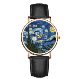 腕時計 【 ゴッホ 星月夜 】 メンズ レディース アクセサリー 世界の名画 美術 おしゃれ 【 身に纏うアート 】