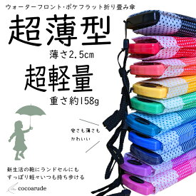 【送料無料】ポケフラット 折りたたみ傘 親骨50cm ブラック Waterfront ウォーターフロント 薄型 軽量 レディース 通販 プレゼント 贈り物 卒園式 卒業式 入園式 入学式 お歳暮 ココアルデ