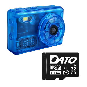 SAC CONNECT MINI�J���� SMC01-TBLMSD32 ( 32GB microSD�J�[�h�� ��100����f CMOS�Z���T�[ �Œ�œ_ 0.96�C���`�t����� ����B�e ���g�����[�h ���^�f�W�^���J����) �N���A�u���[