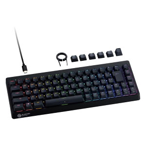 ELECOM GAMING V custom VK600A �L�� �Q�[�~���O�L�[�{�[�h TK-VK600ABK ( USB-A ���C�� ���{��z�� Windows PC �e���L�[�Ȃ� ) �u���b�N