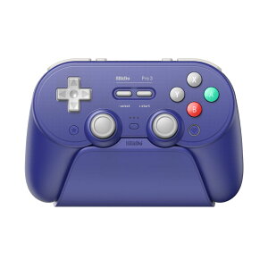 8BitDo Pro 3 Bluetooth Purple ���� �L�� �Q�[���R���g���[���[ ( Switch Switch2 WindowsPC Android Apple Bluetooth 2.4GHz USB-C to USB-A �[�d��� )