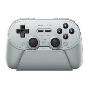 8BitDo Pro 3 Bluetooth Gray ���� �L�� �Q�[���R���g���[���[ ( Switch Switch2 WindowsPC Android Apple Bluetooth 2.4GHz USB-C to USB-A �[�d��� )