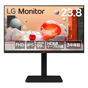 LG Electronics ���j�^�[ �f�B�X�v���C 24BA450-B ( 23.8�^ FHD IPS ����� DP D-sub HDMI �`���g �X�C�x�� �s�{�b�g �������� Vesa �����X�s�[�J�[ 3�N�ԕۏ� )