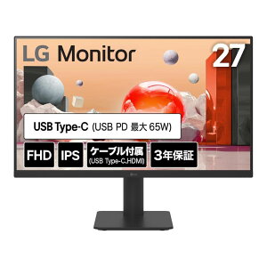 LG Electronics ���j�^�[ �t���f�B�X�v���C 27MS570B-B ( 27�^ �t��HD IPS ����� HDMI USB Type-C �`���g �������� Vesa �����X�s�[�J�[ 3�N�ԕۏ� )