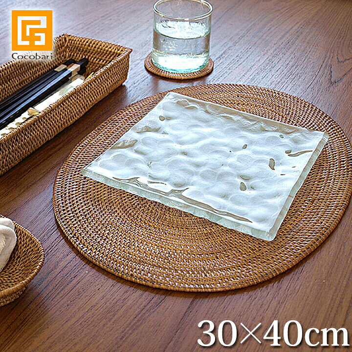 楽天市場】アタ ランチョンマット(楕円) 【 アジアン アタ製品 