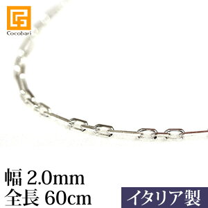 tBK`F[(2.0mm/S60cm) y lbNX `F[ Vo[925 C^A 60cm K{[zs[֑Ήt