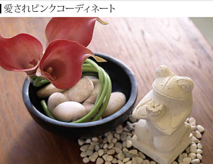 楽天市場 ナチュラルストーン M ピンク 化粧石 飾り石 観葉植物 マルチング 装飾用 石 インテリア トイレ タンク 飾り 土隠し バリ風 おしゃれ バリ雑貨ココバリ アジアン雑貨