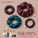 『期間限定クーポン配布中』10/11(日) 01:59まで 【楽天1位・年間ランキング2025受賞】COCOBEAU ヘアゴム シルク シュ…