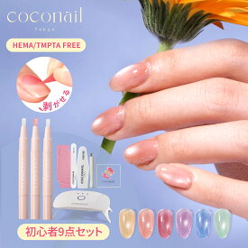 【楽天1位】【初心者9点セット★トップ・ベース付き★秋新色入荷】 HEMAフリー ジェルネイル キット はがせる ピールオフ オールインワン ライト ネイリスト監修 母の日