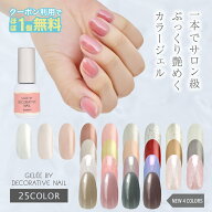 【3個購入でほぼ1個無料】ジェリーバイ デコラティブネイル カラージェル 25色 HEMAフリー ジェリバイ 偏…